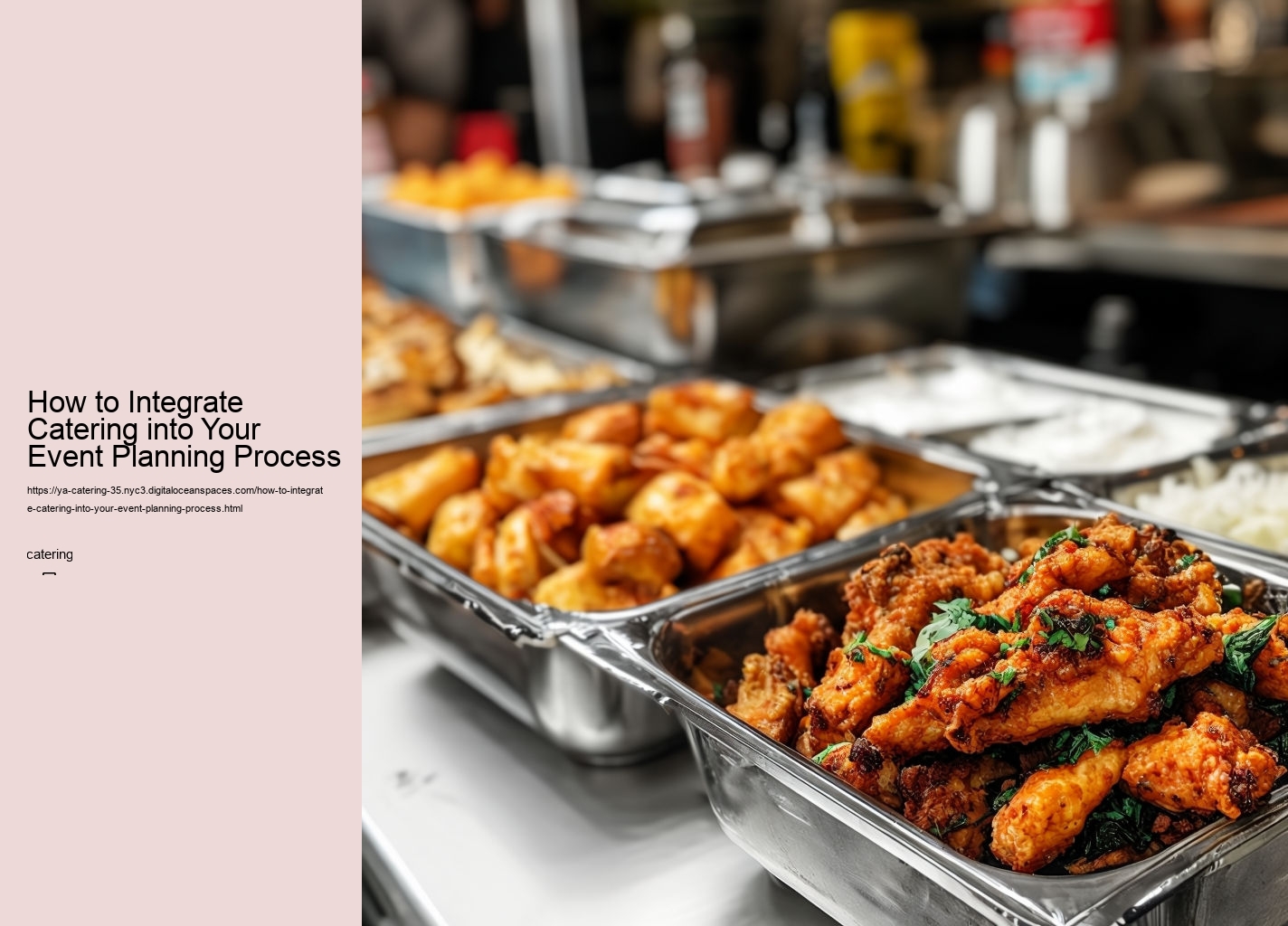 How to Integrate Catering into Your Event Planning Process